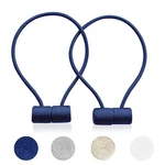 Xderlin Curtain Tieback Clips - 2PC Light Blue Woven Magnetic Drapes Holdback New. Price: $24.58.