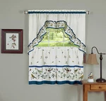 Love Birds Complete 3 Pc. Kitchen Curtain Tier & Valance Set - Assorted Sizes New. Price: $16.99.