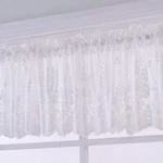 Vctops Lace Sheer Kitchen Cafe Curtain Valance 51"W X 16"L (pack Of 1), White New. Price: $15.65.