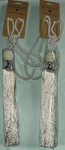 New Set 2 Tie Back Rope Braided Tassel Sparkle / Beige Silver White Bombay. Price: $25.00.