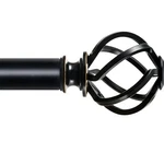 Black Curtain Rod 32 To 58 INCH(2.6-4.8FT), 1 Adjustable Single ... New. Price: $19.24.