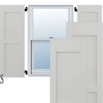 Ekena Millwork 15W 62H Americraft Two Equal Flat Panel Exterior Real Wood. Price: $606.54.