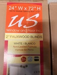 Us Window & Floor Inc Cordless Blinds 24 72" Faux Wood Set Of New. Price: $69.00.