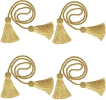 4 Pack Curtain Tiebacks Window Decorative Tassels Gold New. Price: $14.99.