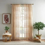 Chf Boho Curtains Sheer Lace Vintage Fringe Window Panel New. Price: $15.00.