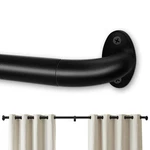 Blackout Curtain Rod: 1" Thick, Adjustable, Wrap Around - No Light Leak New. Price: $78.14.