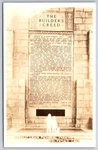 Real Photo Postcard Builders Creed On Wall Forest Lawn Mem Park Glendale Rppc Used. Price: $5.99.