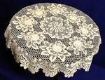 Heritage Lace Topper Tablecloth Alpine Rose 30" Round Ecru Bedroom New. Price: $39.00.