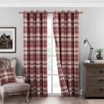 ALWAYS4U Classic Red Plaid Curtains Highland Woolen Look Tartan Farmhouse Win... New. Price: $95.08.