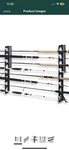 Homydom Fishing Rod/pole Ceiling/wall Storage Rack Used. Price: $13.99.