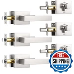 Knobwell 3 Pack Square Door Deadbolt Brushed Nickel Heavy Duty Single New. Price: $134.47.