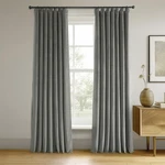 Silver Grey Thermal Blackout Curtains 50X84 Inch Velvet 100 Light Blocking New. Price: $42.19.