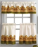Curtainworks Sunflower Garden Window Kitchen Tier And Valance, Yellow... New. Price: $18.31.