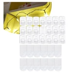 60 Clear Mini Light Clips With 66 Adhesive Strips, Small Removable Wall Hooks... New. Price: $15.89.