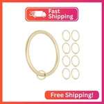 Meriville 8 Pcs 2.5" Inner Diameter Metal Curtain Rings With Eyelets, Fits Up To New. Price: $13.52.