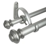 Decopolitan Urn Telescoping Double Drapery Rod Set, 72-144", Antique New. Price: $57.11.