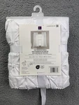 Set Of 2 Lush Cor Bayview Window Curtain - White 63" X 54" Open. Price: $25.00.
