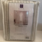 Lush Decor Pr 52 X 84 Neutral Farmhouse Pin Stripe Tassel Rod Pocket Panels New. Price: $24.99.