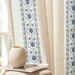 Jinchan Boho Curtains For Bedroom Blue Vintage Floral Farmhouse 63 New. Price: $46.99.