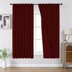 Cucraf Blackout Curtains 54 Inches Length 2 Panels Set, Rod Pocket And Back Tab New. Price: $13.11.