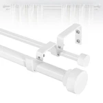 Tangwin White Double Curtain 66-120" Adjustable Heavy Duty Drapery Rods New. Price: $100.27.