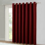 Window Blinds Light Filtering Curtain Patio Glass Slide Door Burgundy Red 100X84 New. Price: $57.98.