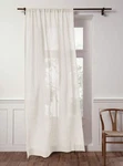 Solino Home 100% Pure Linen Sheer Curtain 102 Inches Long European Flax Window Open. Price: $52.79.
