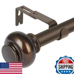 Daintier 1 Single Window Curtain Rod Antique FINIAL36-72 Inchpolished New. Price: $34.01.