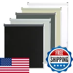 Allbright Cordless Blackout Roller Shades Wand Control Window Blinds Thermal New. Price: $93.38.