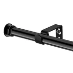 Small Curtain Rods For Windows 30" To 5/8 Inch Standard 30-45", Black New. Price: $12.89.