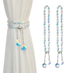 Pedobo Magnetic Curtain Tiebacks, 2 Pack Crystal Beaded Sun & Moon Ab New. Price: $14.15.