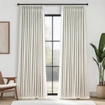 Topfinel Inches Long Pinch Pleated 100% 40"W X 96"L (pack Of 2), Natural New. Price: $71.17.