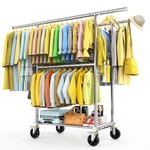 100% Stainless Steel Heavy Duty Clothes Rack Load 960LBS, Three Rods Clothing... New. Price: $136.41.