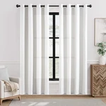 Jinchan Curtains For Living Bedroom Light Filtering White 84 Inches New. Price: $32.99.