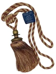 Trimland Cavalier 3382-10 8758 Terracotta Cream Wood Drapery 10" Tassel Tieback New. Price: $18.00.