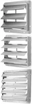 Ipower 12"/14"/16"/18"/20'' Square Automatic Gravity Shutter Louver Vent, Silver New. Price: $67.99.