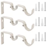 Ycolnaefllr Set Of 3 Weathered White Double Rod Holders Curtain Br... New. Price: $23.84.