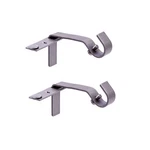 Kenney Fast Fit 5/8" No Measure Curtain Rod Brackets, Pewter One Size New. Price: $13.11.