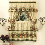 Apple Orchard Printed Kitchen Curtain Set, 57X36 Inches New. Price: $40.38.