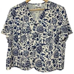 Modern Woman Petites Vintage Women Button Down Shirt Floral Rayon Linen Sz 22/24 Pre-owned. Price: $25.00.