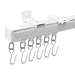 Ceiling Curtain 12FT Wall Mount Sliding Door Rails Black Makefeile Tracks New. Price: $89.99.
