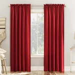 Sun Zero Barrow 2-PACK Energy Saving Rod Pocket Curtain Panel, Holiday Red, 54"X New. Price: $46.67.