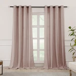 Terracotta Linen Window Curtain Panels With Grommets 52 Inches Width 84 Inche... New. Price: $36.63.
