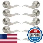 Gobrico 10 Pack Satin Nickel Dummy Door Levers Wave Style Single-side New. Price: $114.28.