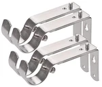 Curtain Bracket 4-PACK Satin Nickel Steel Wall Mount Adjustable New. Price: $25.48.