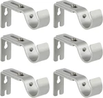 Heavy Duty Adjustable Curtain Brackets Holders For 1 Inch Rod, Silver Co New. Price: $23.83.