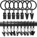 Llpjs 100 Pack Curtain Rings With Clips, Hooks, Bow Hanger New. Price: $28.01.