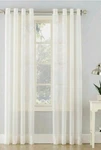No 918 Lichtenberg White Panel Curtain 51" X 84" Crushed Sheer Voile Grommet New. Price: $12.99.
