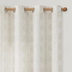 Ugoutry Boho Linen Curtains Bedroom Living Taupe Farmhouse Geometric Stripe New. Price: $69.52.