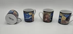 Van Gogh Expresso Coffee Cups Demitasse Gear Scream Scene Set 4 Used. Price: $22.00.